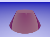 Right cone frustum Right cone frustum