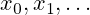 x_{0},x_{1},\dots