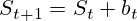 S_{t+1}=S_t + b_t