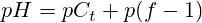 pH=pC_t+p(f-1)