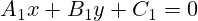 A_1x+B_1y+C_1=0