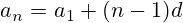 a_n=a_1+(n-1)d