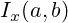 I_x(a,b)
