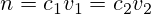 n=c_1v_1=c_2v_2