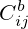 C^b_{ij}