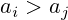 a_{i}>a_{j}