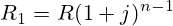 R_1=R(1+j)^{n-1}