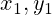 x_1, y_1