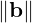 \|\mathbf {b} \|\ 